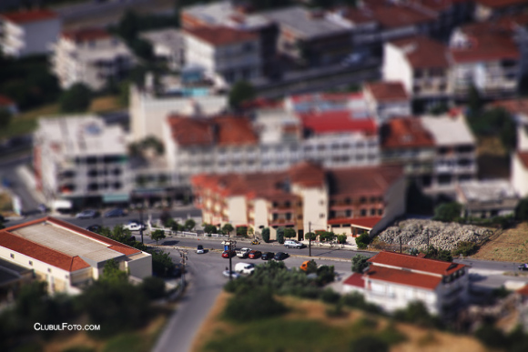 Fotografia finala, cu efectul de miniatura aplicat din Photoshop