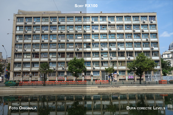 Sony RX100. Inainte si dupa corectia Levels din PS