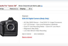 Canon EOS 3D la B&H