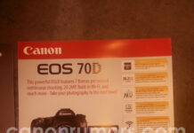 Canon 70D - specificatii tehnice