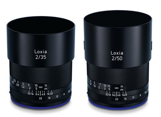 Gama Zeiss Loxia este formata, in prezent, din doua obiective, 35mm si 50mm ambele cu diafragma maxima f/2.0